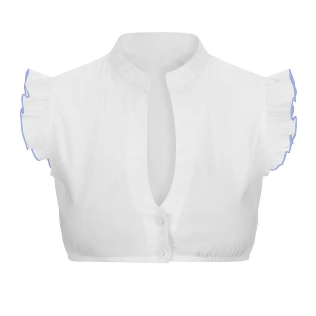 Short-sleeved Dirndl Blouse for Women