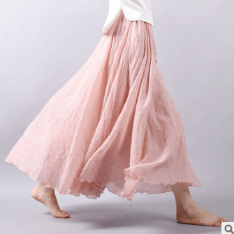 Casual Draping Boho Maxi Skirt for Women