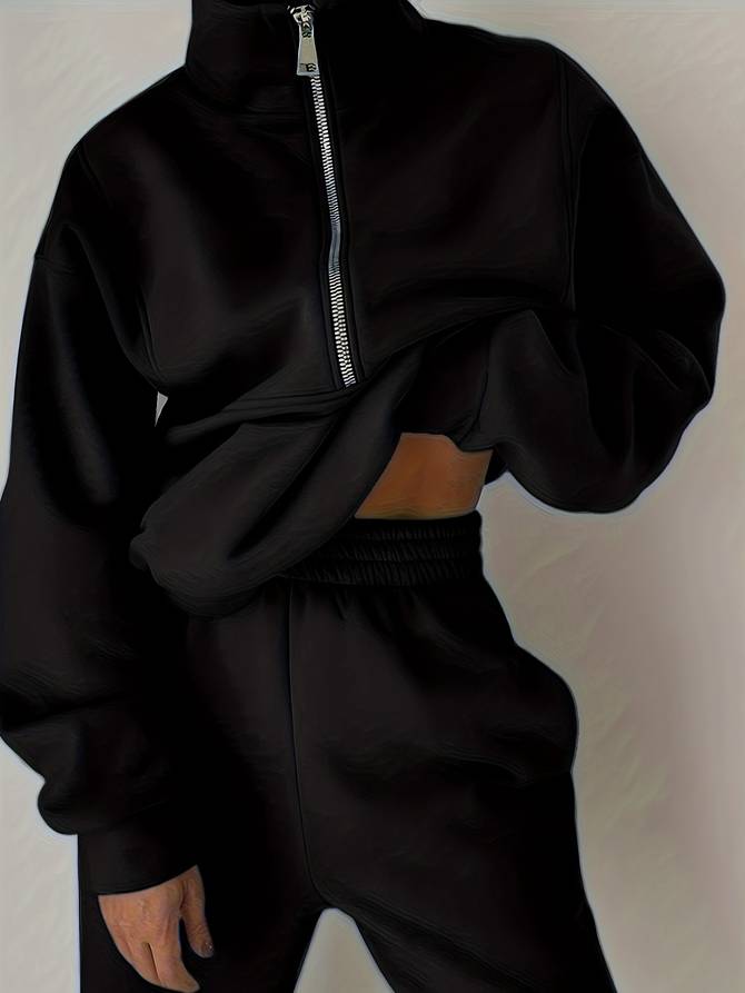 Lysse-Fashion | Jogging Set With Half-High Zipper