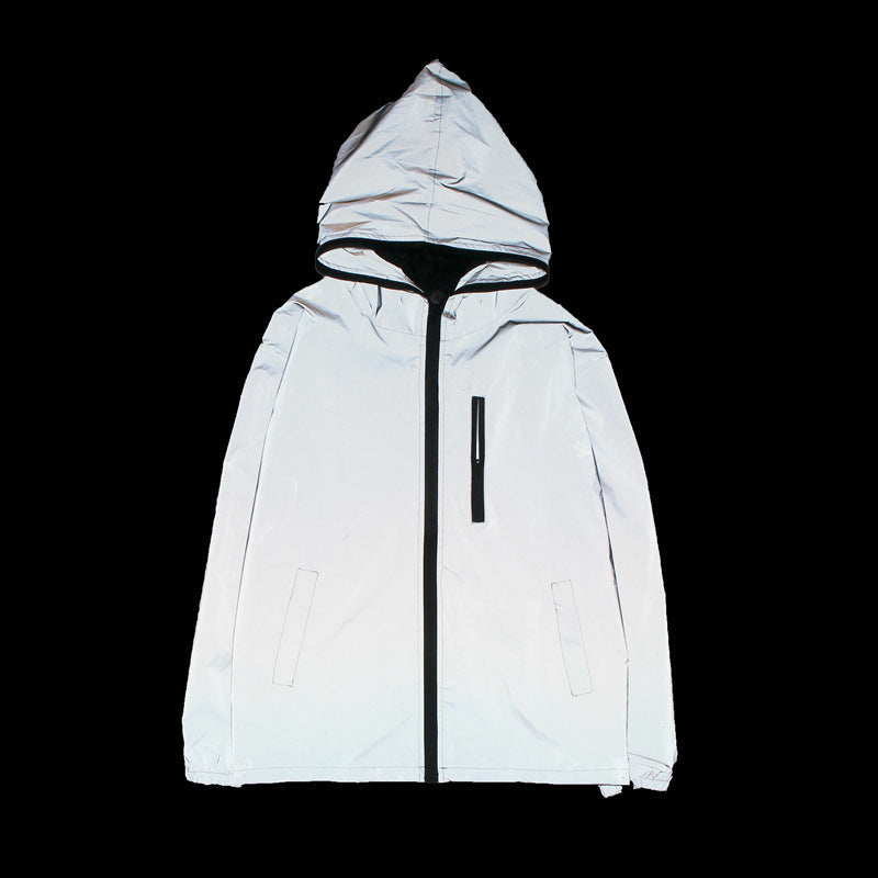 High-reflective and Waterproof Unisex Rain Jacket