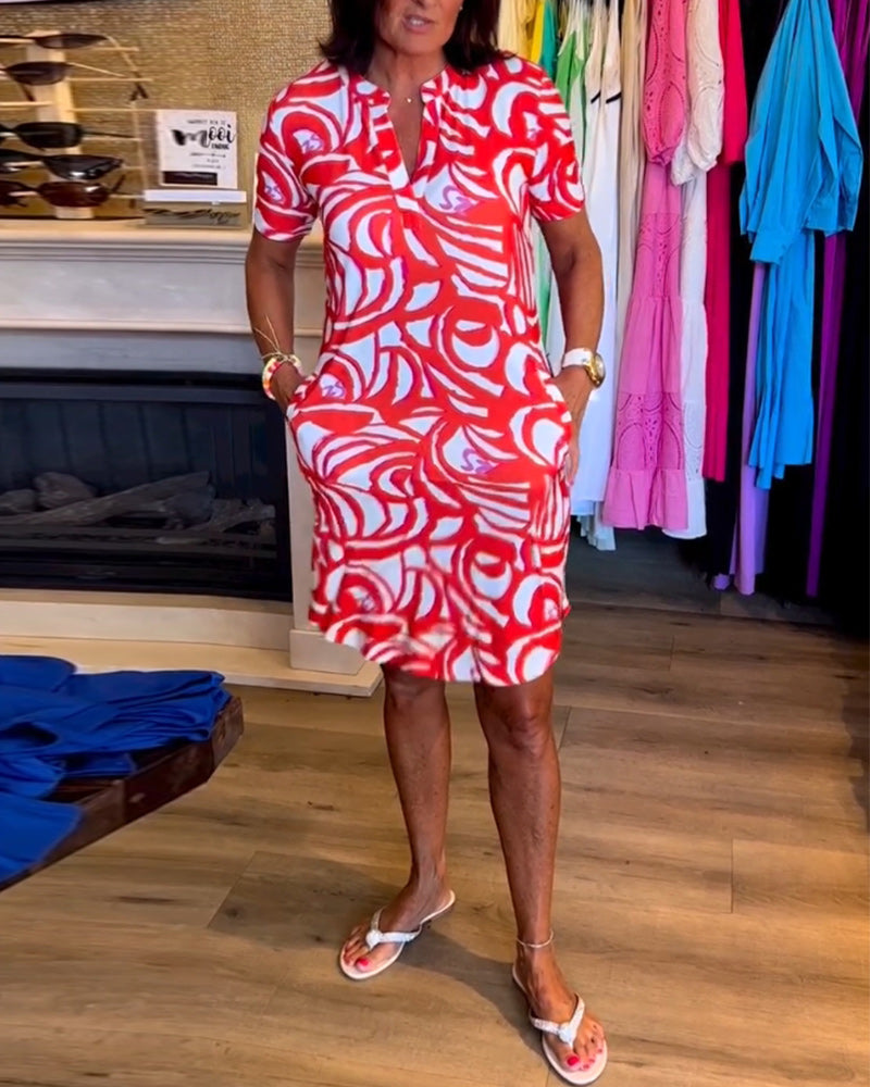Printed Casual Dress