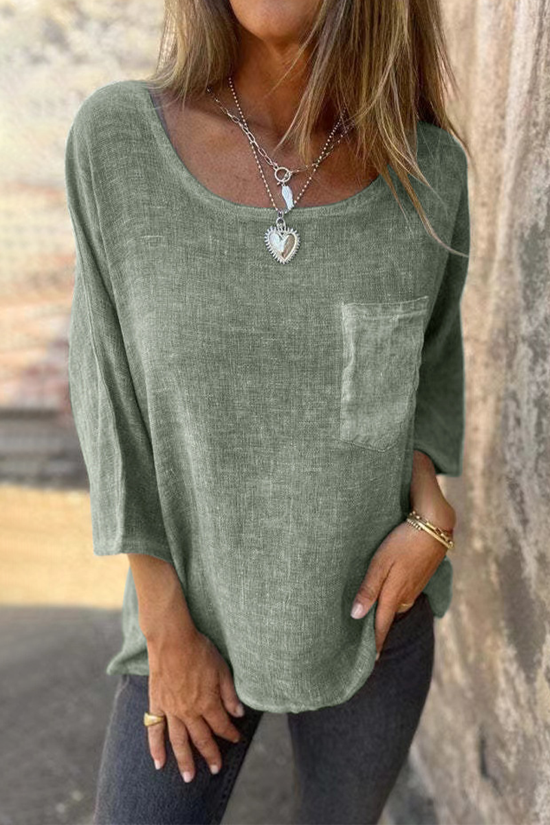 Casual Color Block O-Neck T-Shirts - 4 Colors