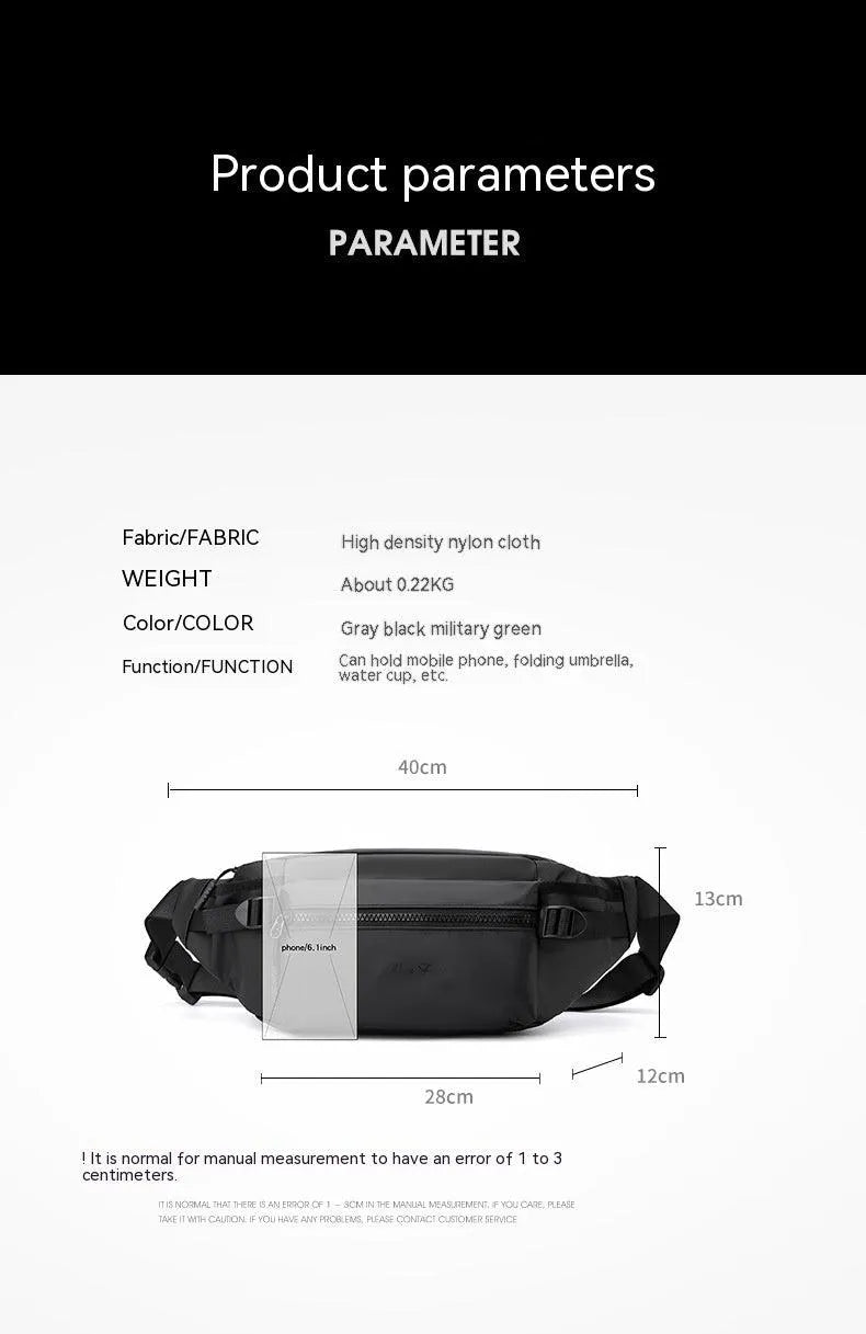 Waterproof and multifunctional waist bag