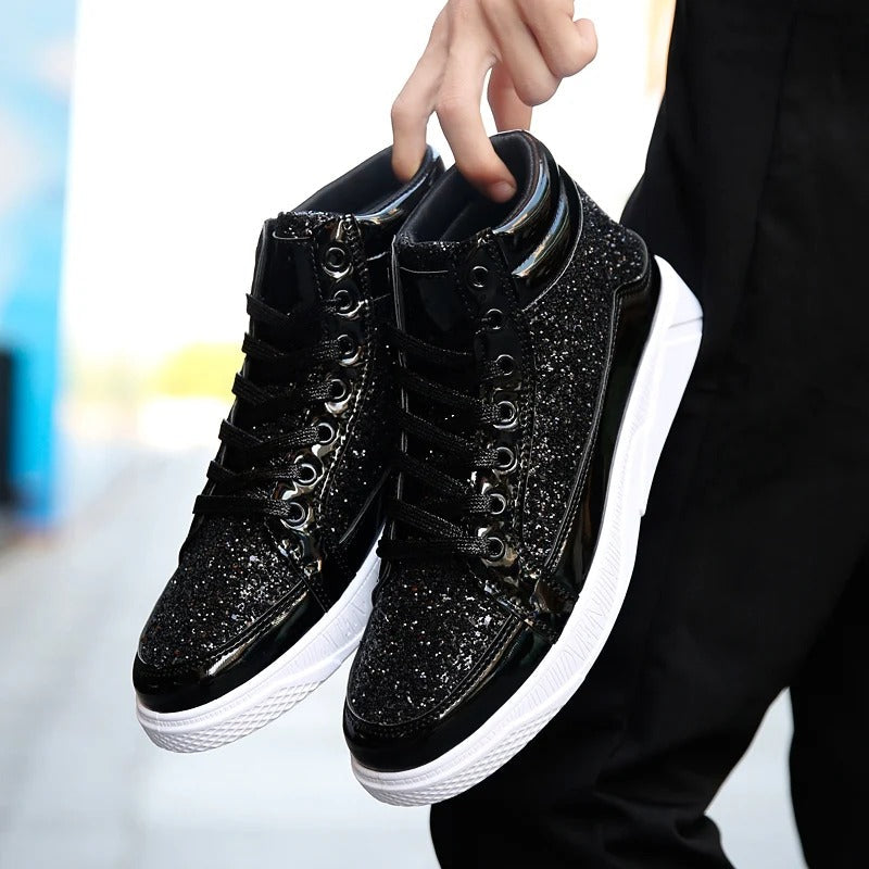 Men's Basketball Shoes With Shiny Effect