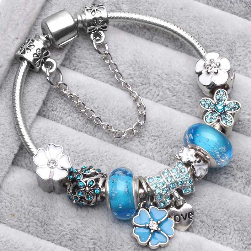 Peach Blossom Charm Bracelet