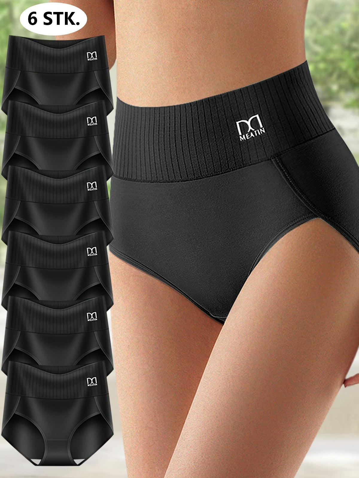 Breathable & Comfortable High-Waisted Briefs with Belly Support