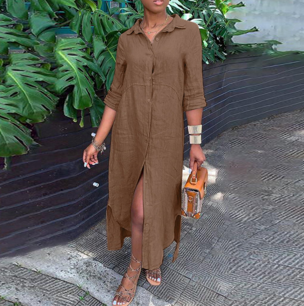Linen Shirt Dress