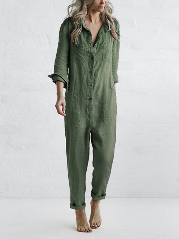 Long-Sleeved Jumpsuit