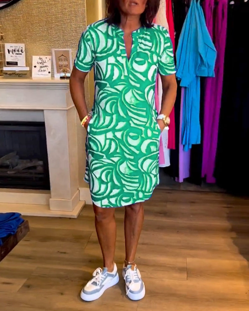 Printed Casual Dress