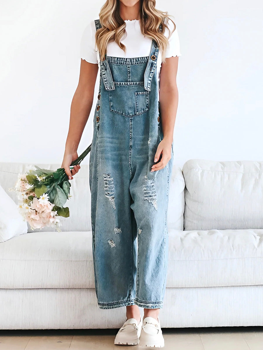 Denim Jumpsuit Women Baggy Jeans Overall