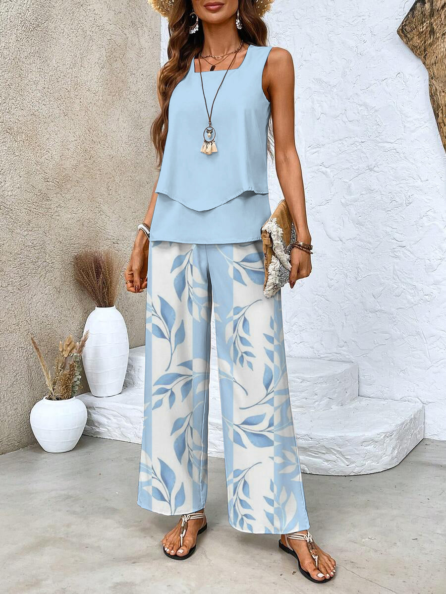Elegant Two-piece Summer Set