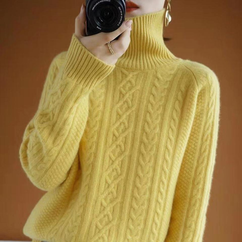 Lysse | Knitted turtleneck sweater made of cashmere