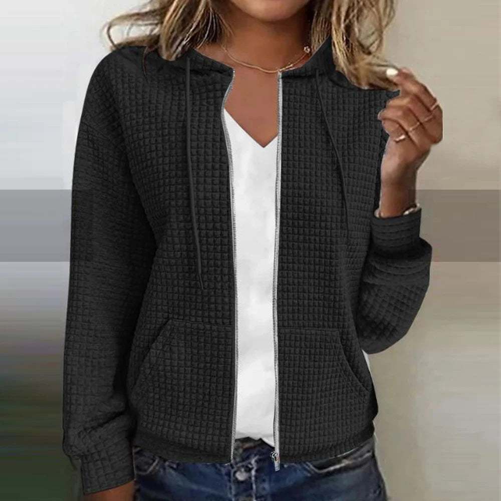 Lysse | Sweatshirt with hood and zipper for women
