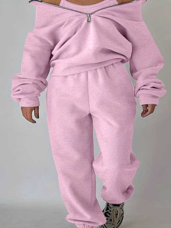 Lysse-Fashion | Jogging Set With Half-High Zipper