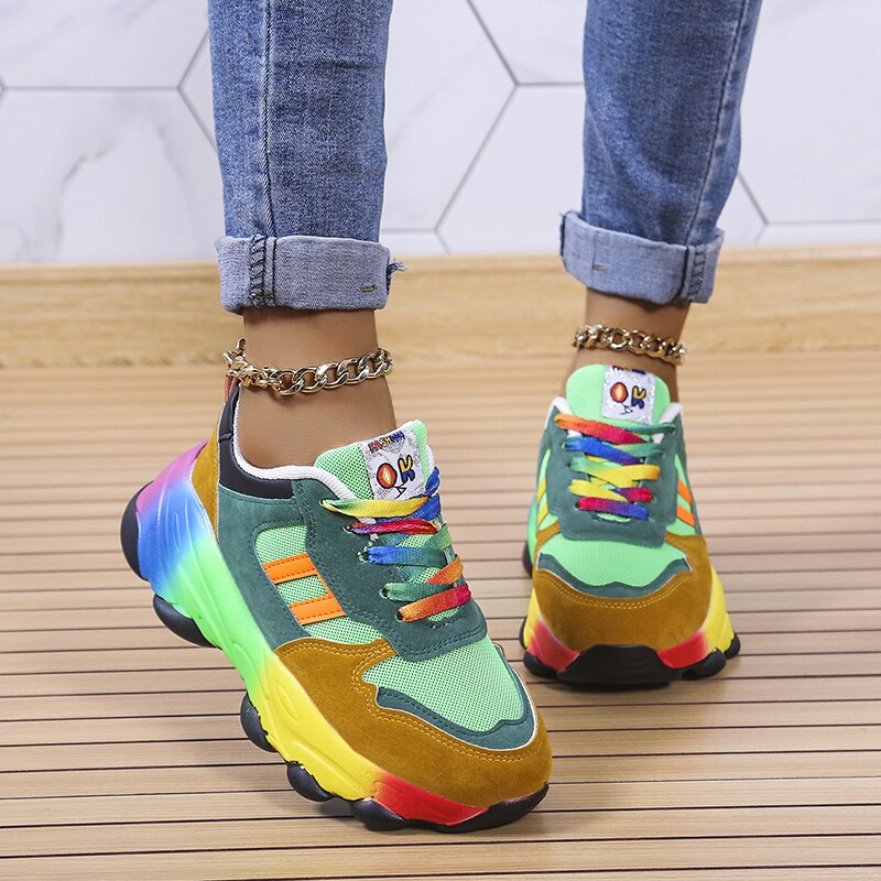 Swiftstep Comfortable Rainbow Sneakers