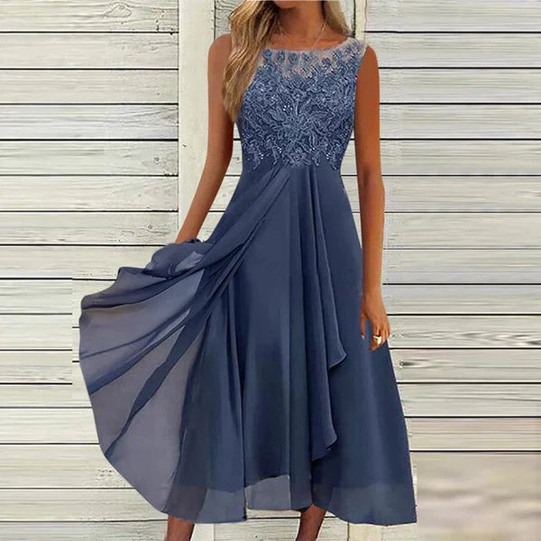 Chiffon-Midi dress for women Airy & Graceful
