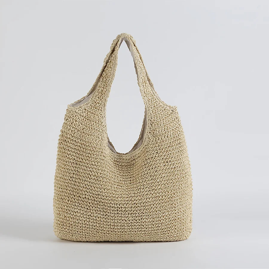 Elegant Straw Bag for the Beach