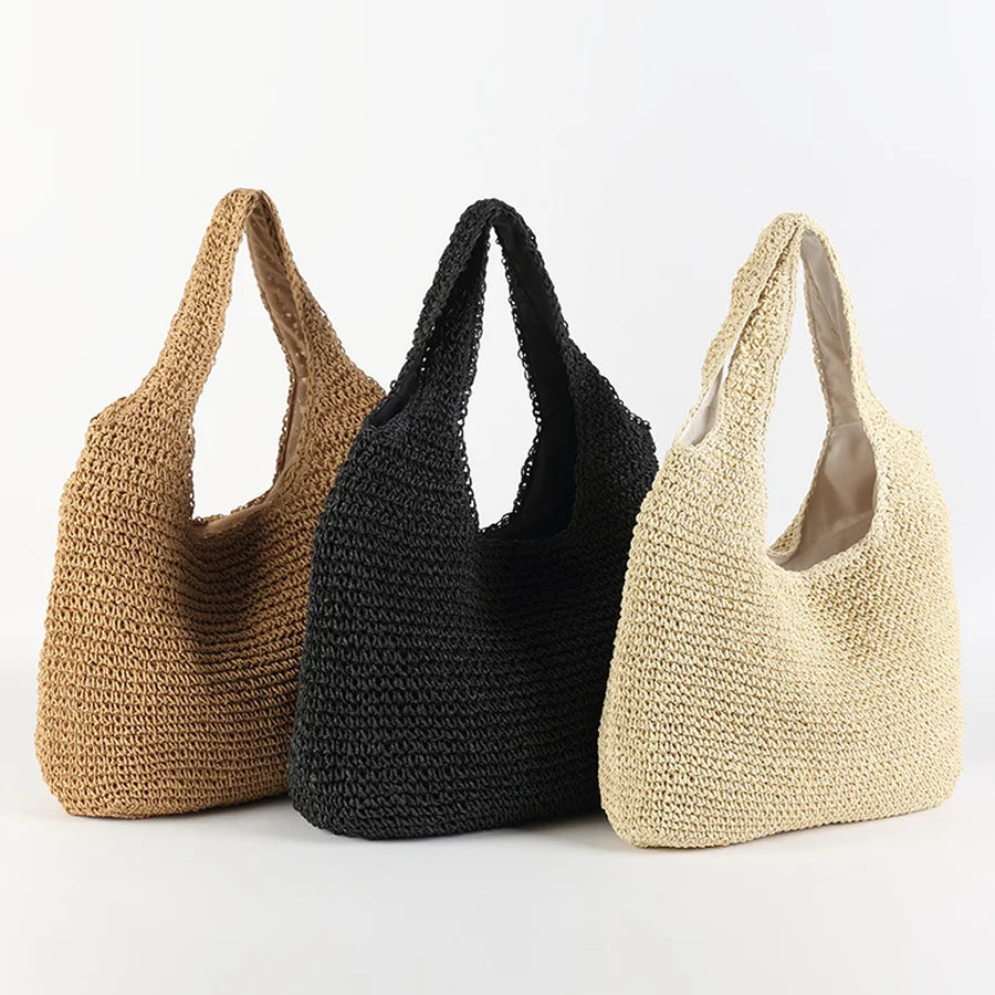 Elegant Straw Bag for the Beach