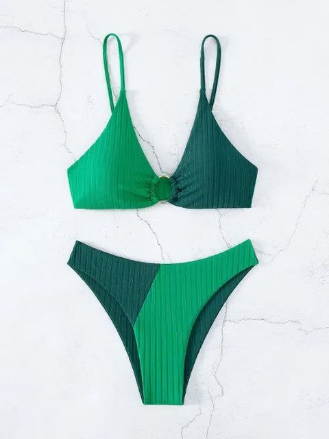 Push-Up Bikini Set With High Waist For Women