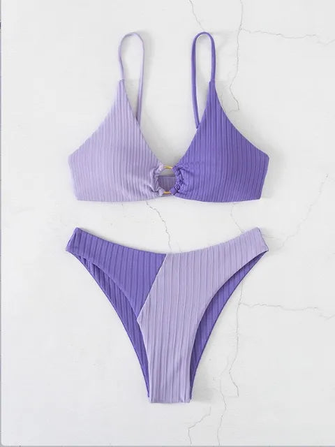 Push-Up Bikini Set With High Waist For Women