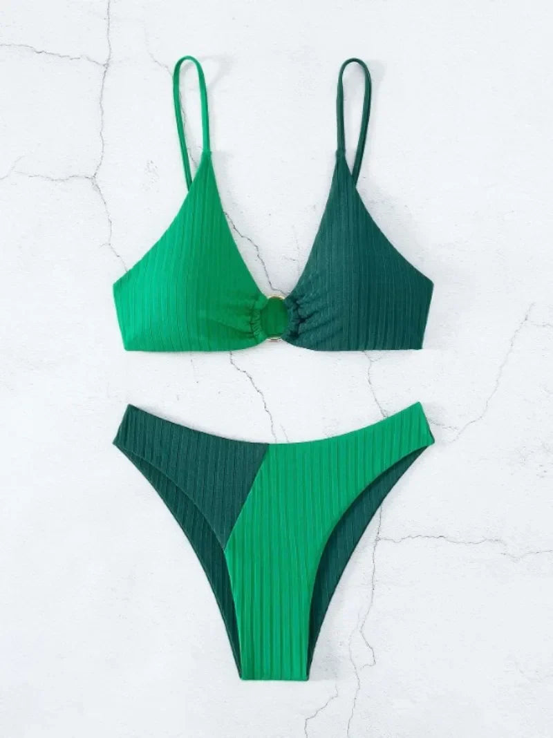 Push-Up Bikini Set With High Waist For Women