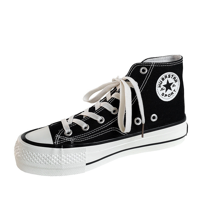 Women High Format Sneakers made of lightweight and breathable canvas with classic design