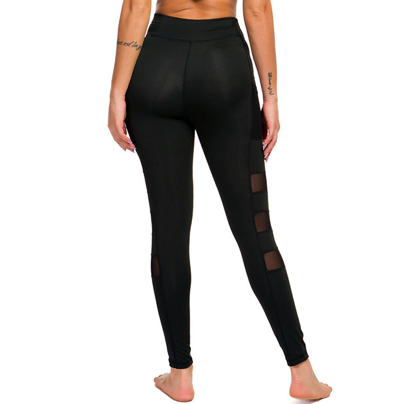 Women’s sports leggings with innovative mesh inserts