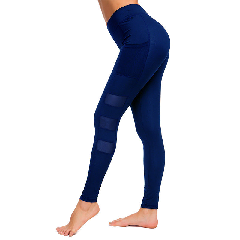 Women’s sports leggings with innovative mesh inserts