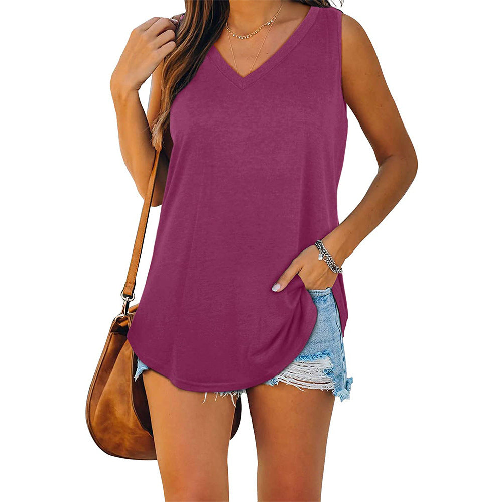 Mckayla Jersey V-Neck Tank Top