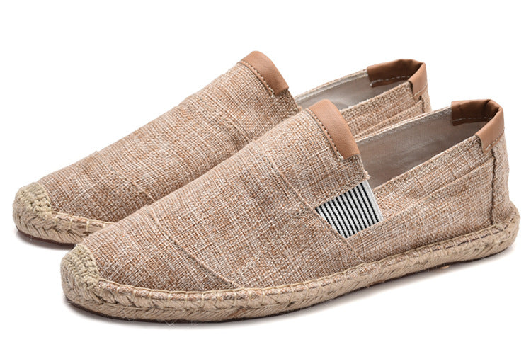 Boss Stylish Handmade Canvas Straw Shoes Summer Chic