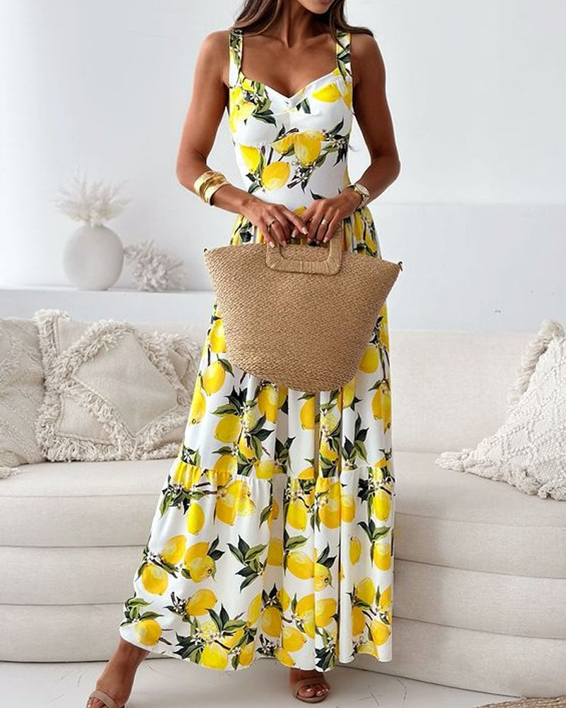 Lemon Maxi Dress