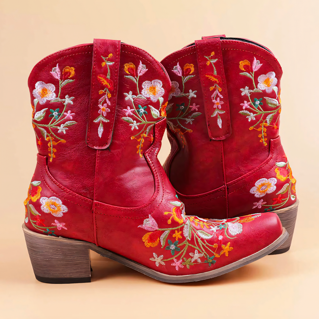 Weather-resistant Vintage Cowgirl Boots