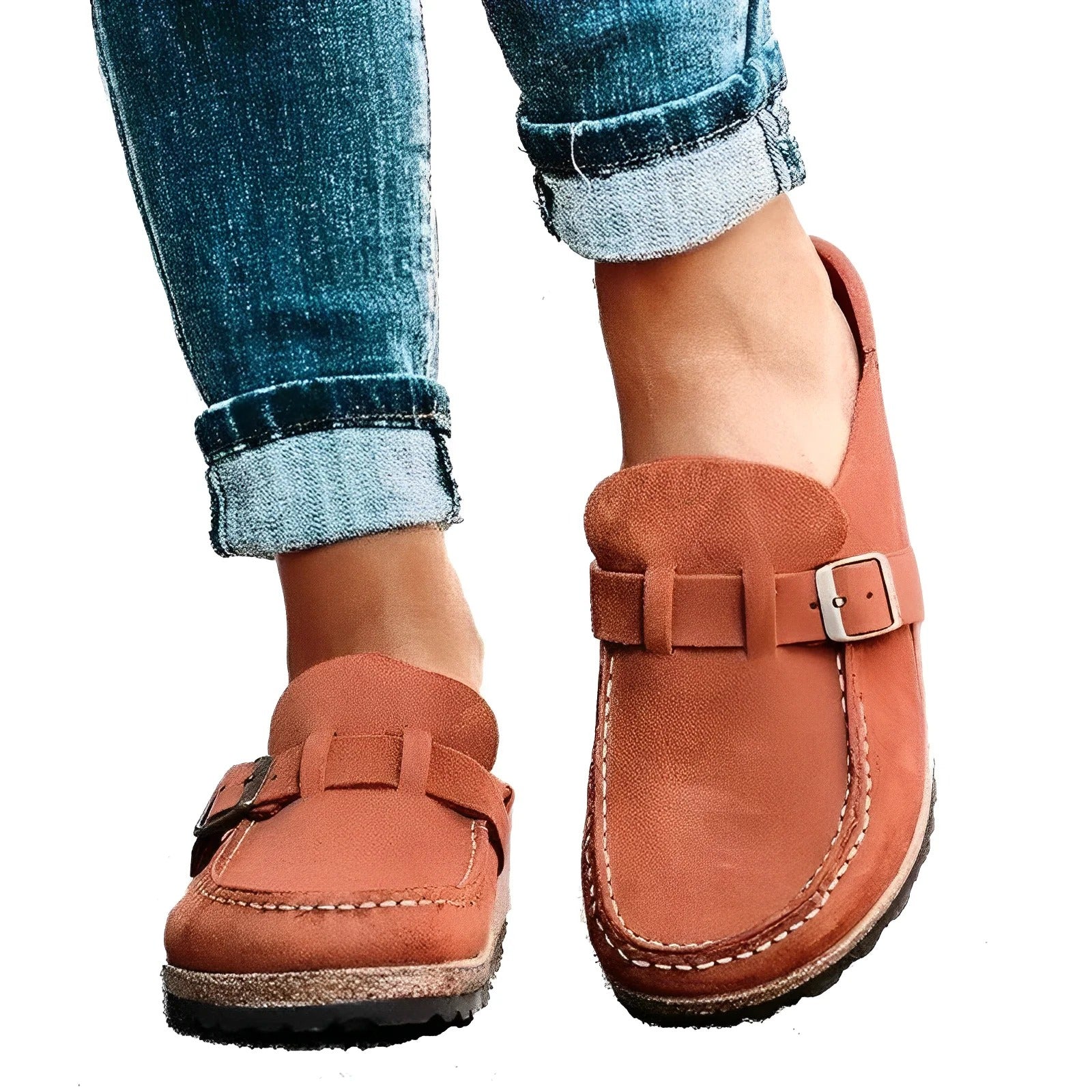 Non-Slip Leather Sandals - Barbara