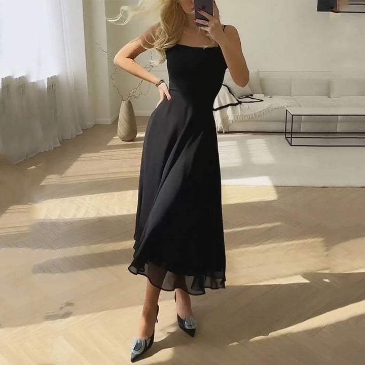 Women's Fashion, Elegant, Sleeveless, Plain Dresses