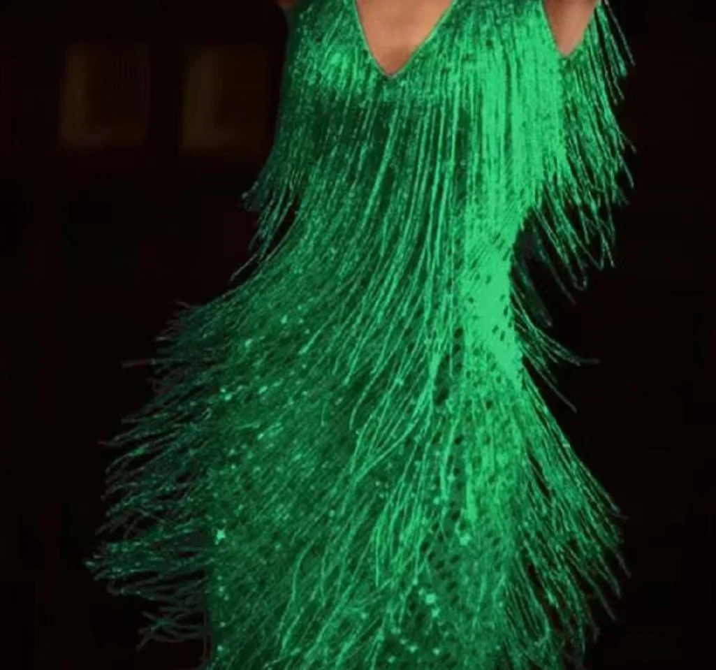 Dazzling Diva Dress With Sequins And Tassels
