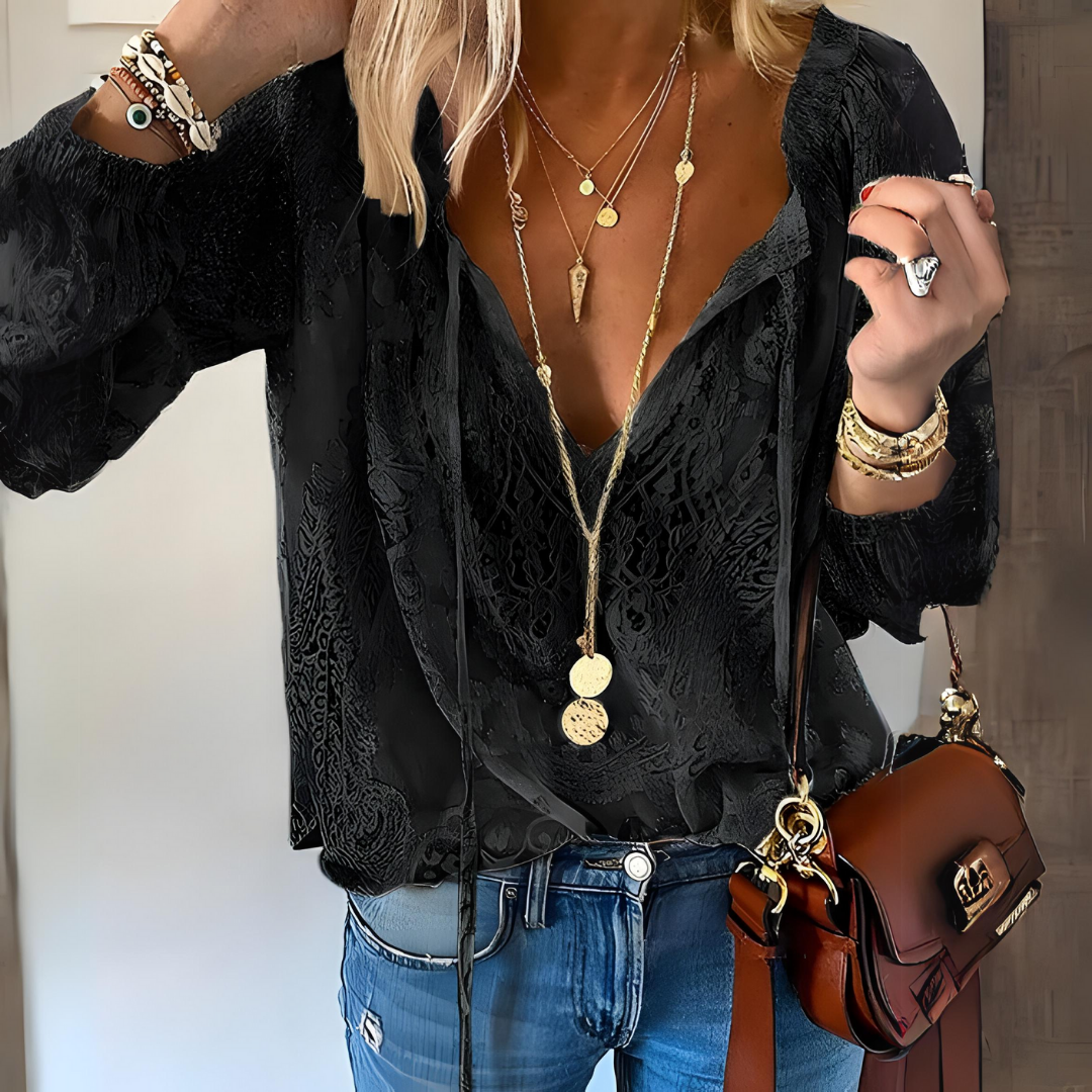 Crocheted Boho Blouse for Women