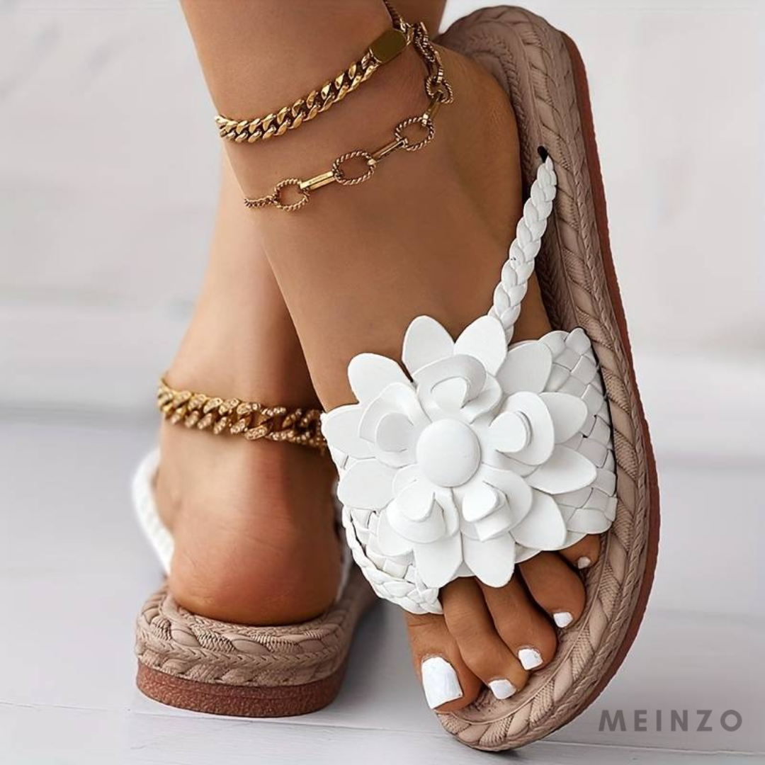 Flip FlopsWomen's Sandals With Open Toe And Elegant Braided Straps