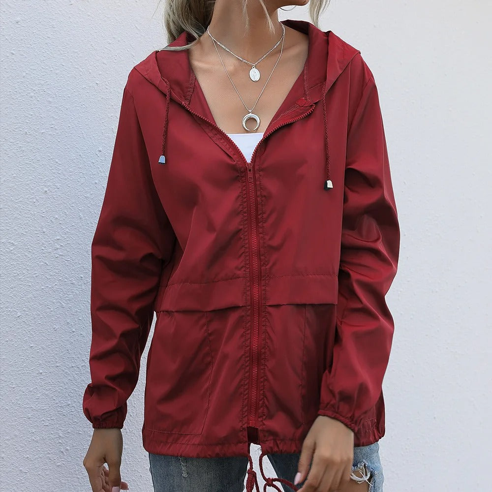 Lightweight Windbreaker with Hood