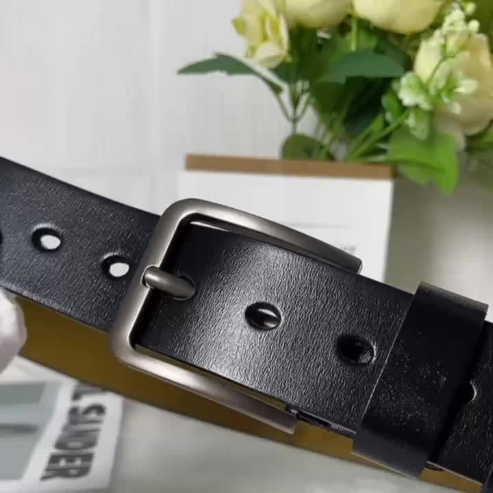 Genuine cowhide leather belt