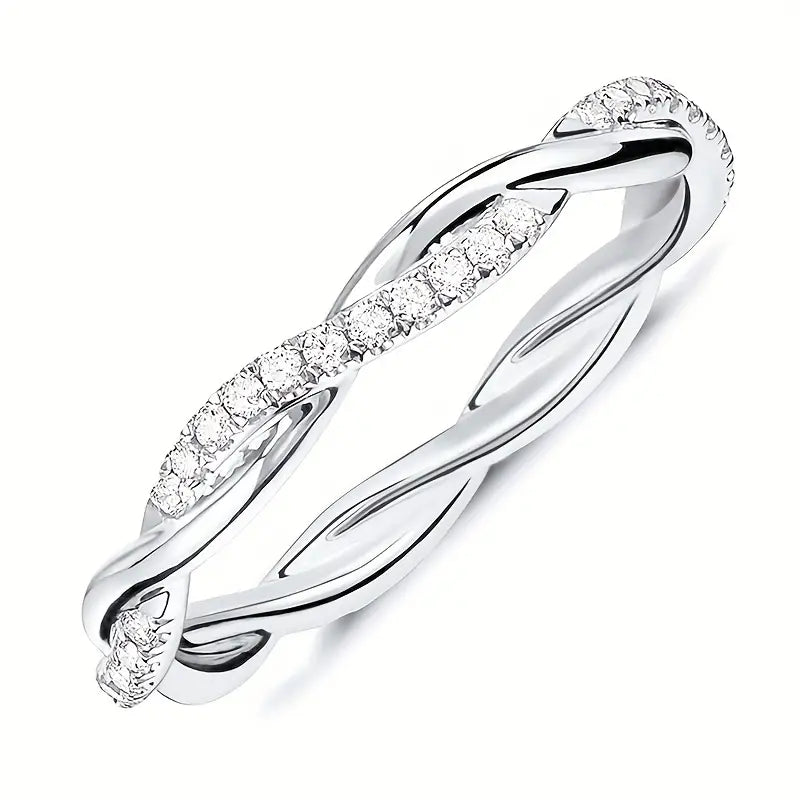 Stunning braided, twisted ring