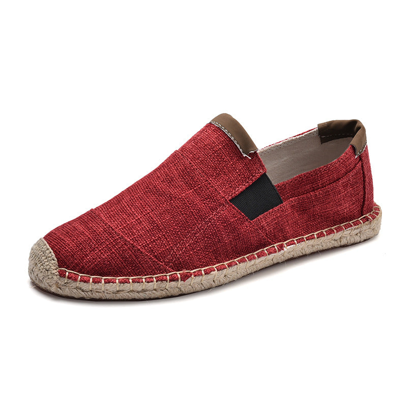 Boss Stylish Handmade Canvas Straw Shoes Summer Chic