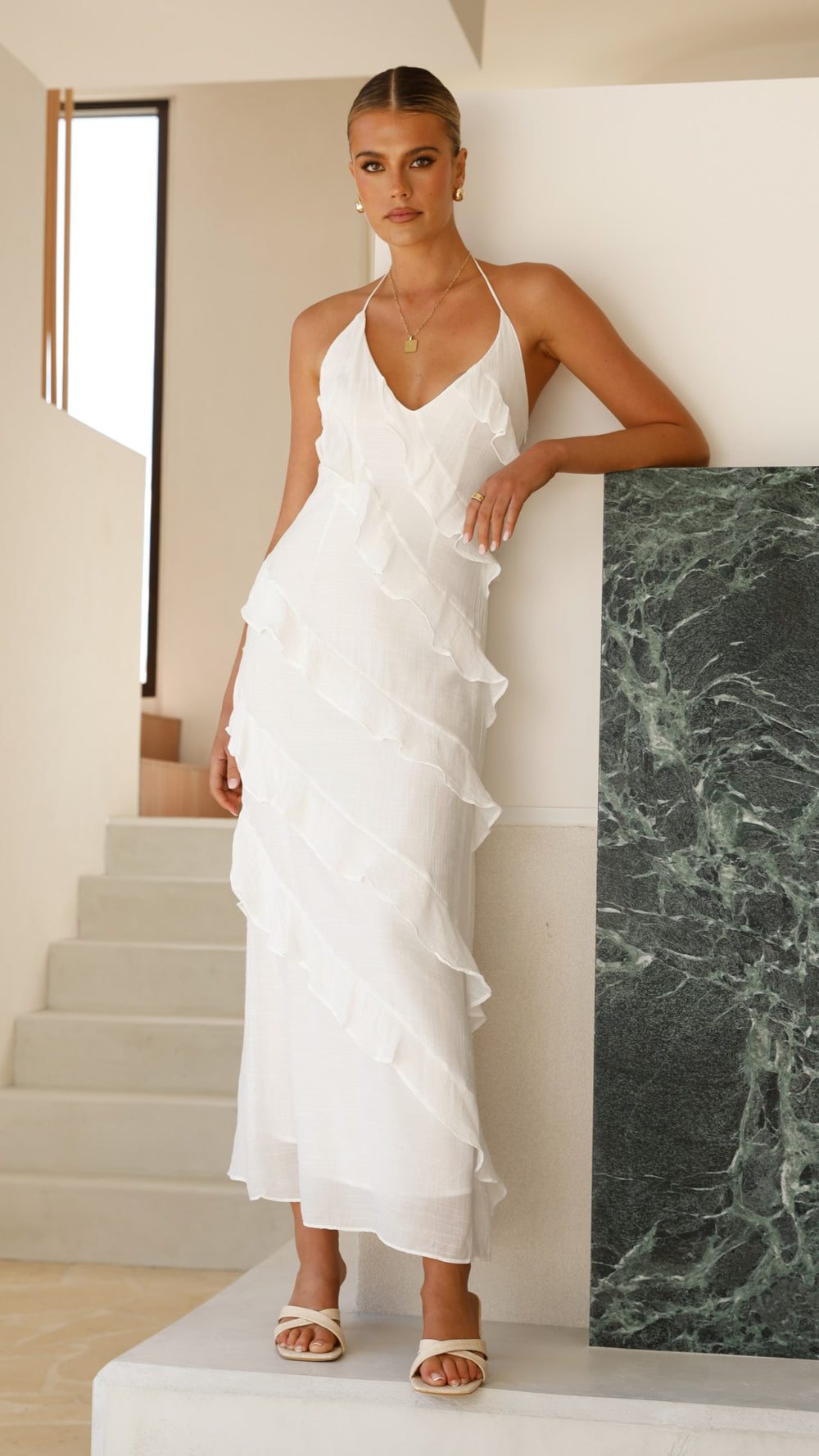 Dress with Playful Ruffles