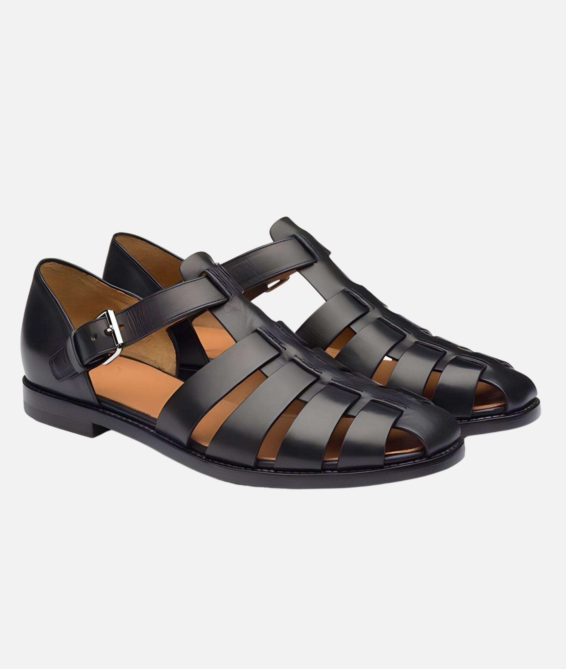Strap Sandals With Elegant Cut