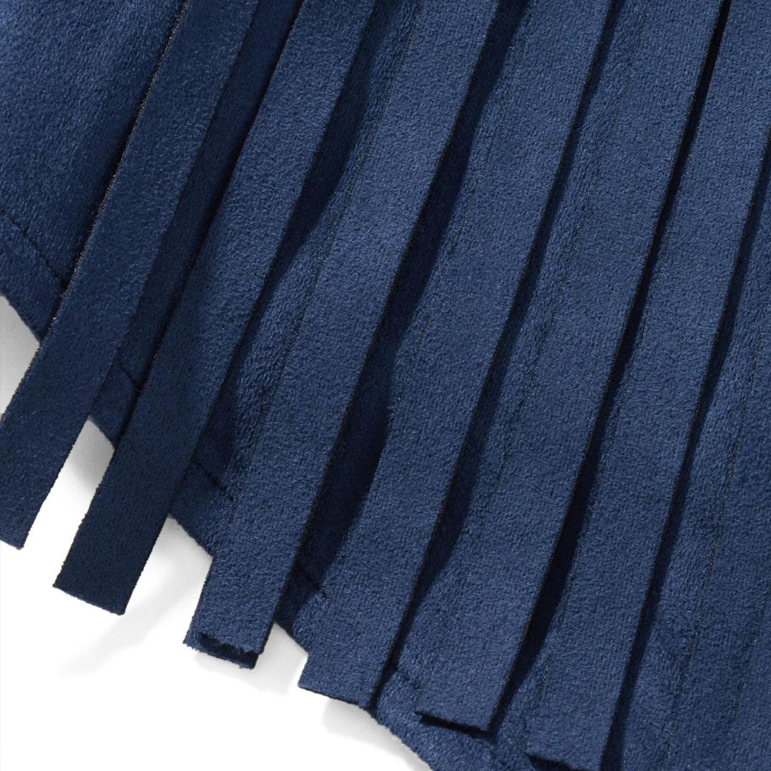 Lysse | Suede Vest With Fringe And Button Detail