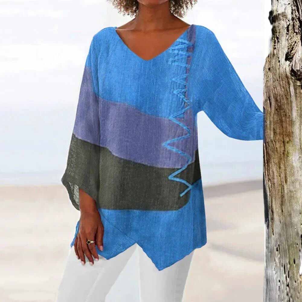 Three-color Stylish Blouse