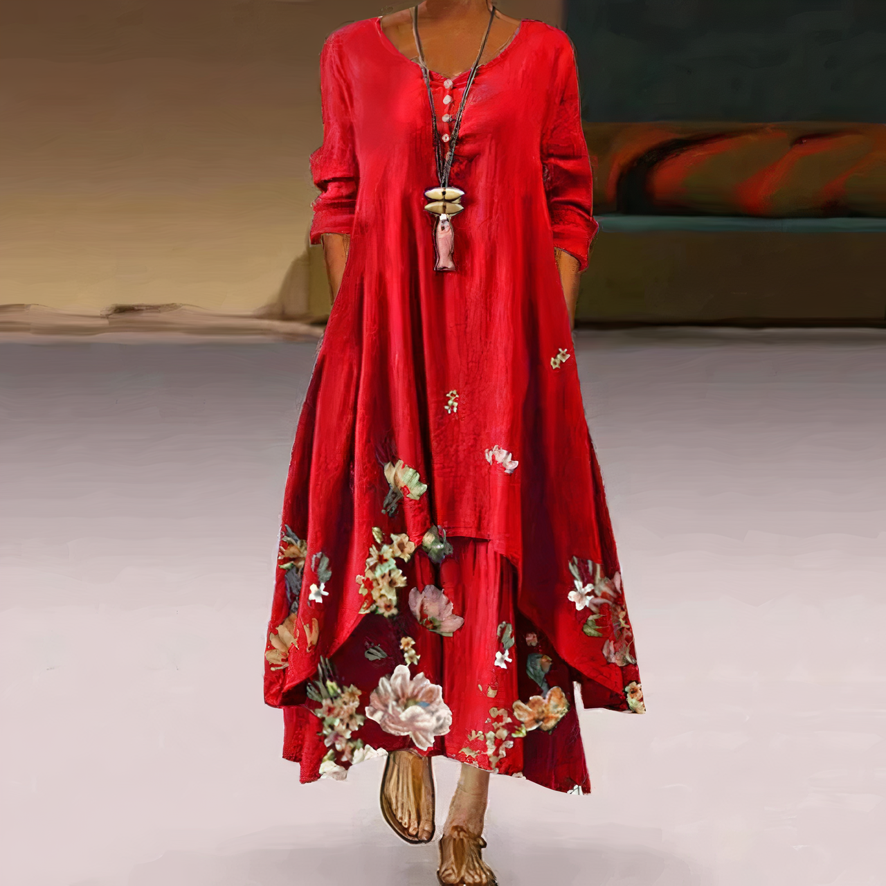 Elegant Fashion Cotton Dress