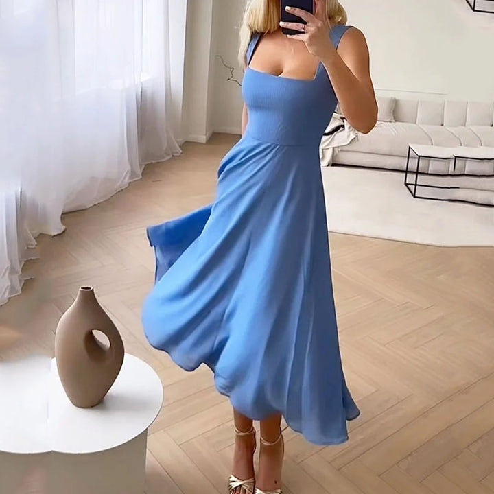 Women's Fashion, Elegant, Sleeveless, Plain Dresses
