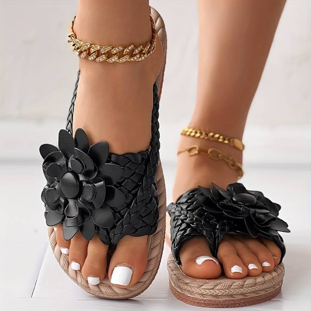 Flip FlopsWomen's Sandals With Open Toe And Elegant Braided Straps