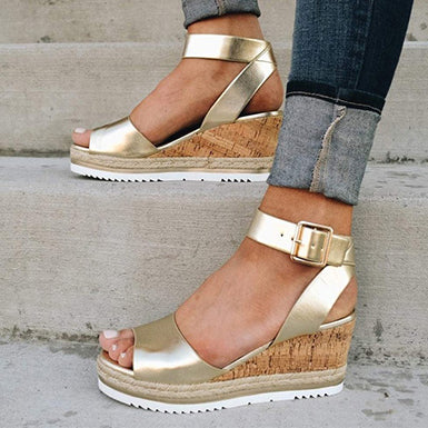 Classic women's wedge sandals