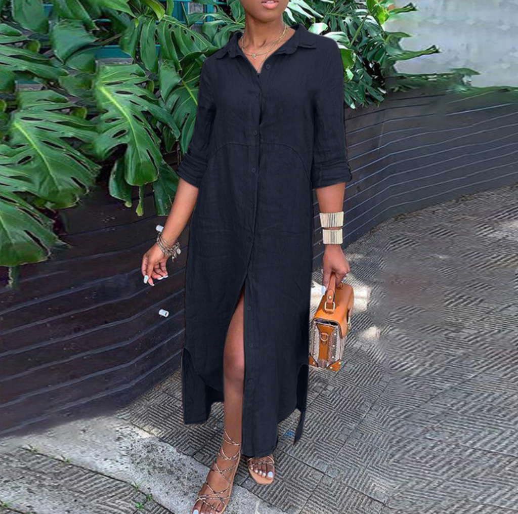 Linen Shirt Dress